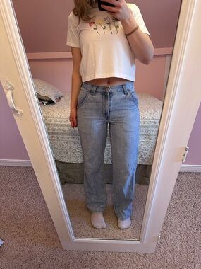 Levi's Light Blue mid rise baggy Jeans for Women